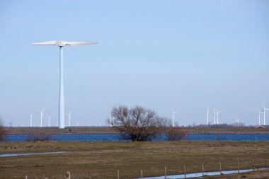 Dutch wind mills clipart