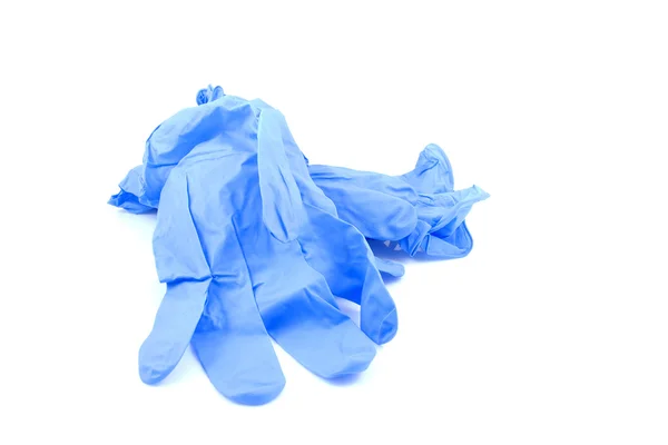 파란 의료용 장갑 — 스톡 사진