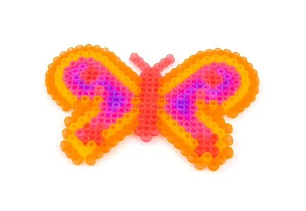 Beads art in the shape of butterfly — Stock Photo, Image
