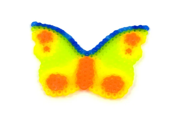 Beads art in the shape of butterfly — Stock Photo, Image