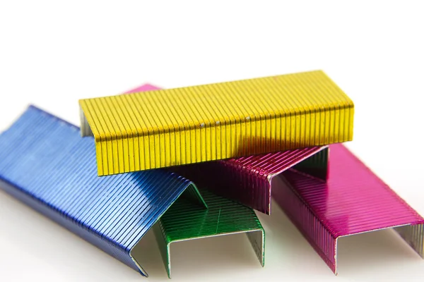 Colorful staples — Stock Photo, Image