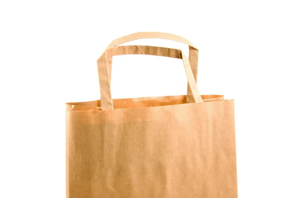 Üres papír bevásárló táska — Stock Fotó