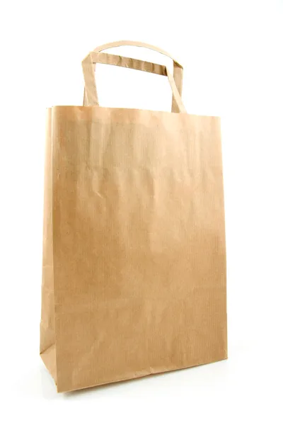 Κενό χαρτί τσάντα για ψώνια — Φωτογραφία Αρχείου