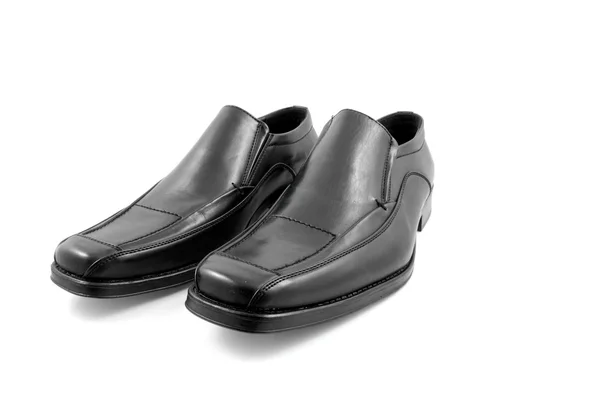 Par de zapatos de hombre brillante negro — Foto de Stock