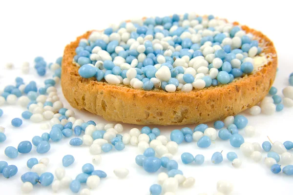 stock image Rusk with blue mice