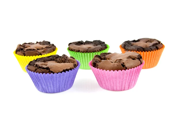 Casa cupcake brownie al forno — Foto Stock