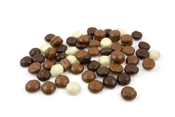 Čokoládové gingernuts, pepernoten, přes bílý zadní — Stock fotografie