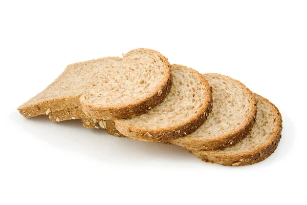 Quatro fatias de pão — Fotografia de Stock