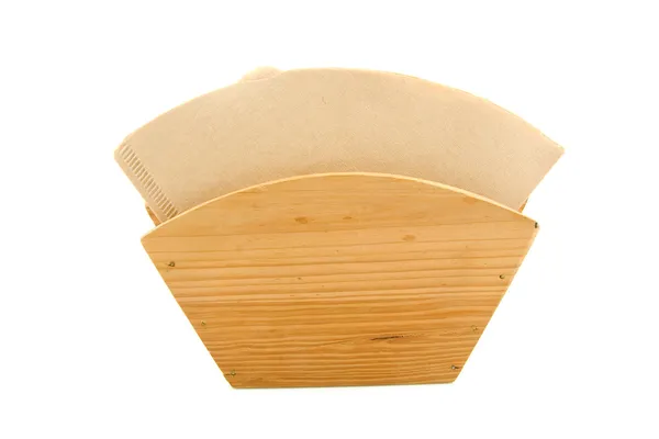 Brown coffee filter — Stock Photo, Image