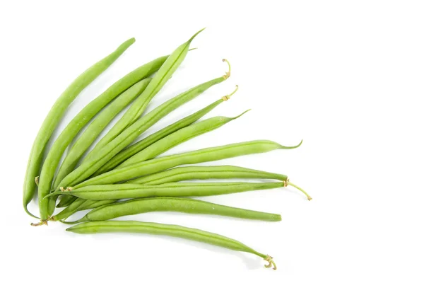 绿色原料的长豆 — 图库照片
