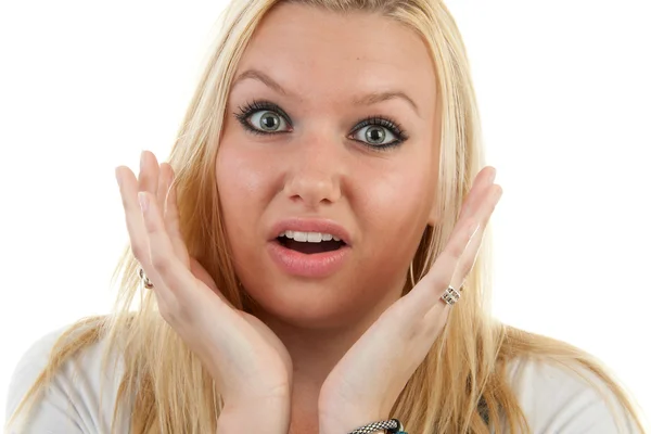 Looking surprised — Stock Photo, Image