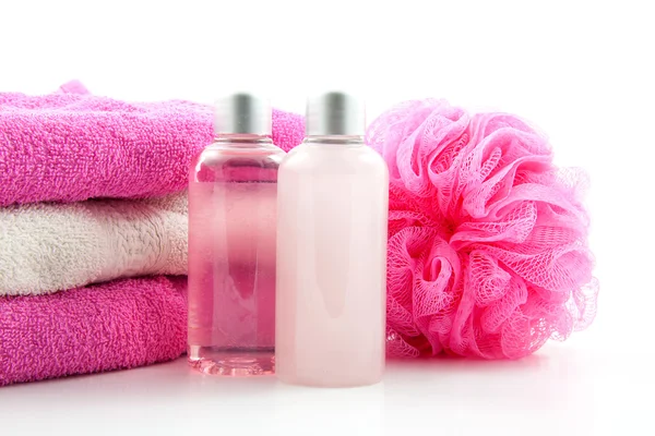 Roze spa badkamer accessoire — Stockfoto