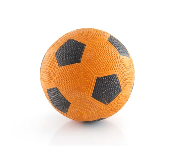 Dutch orange soccer ball — Stock Photo, Image