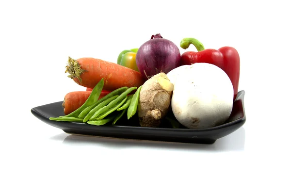 板的蔬菜 — 图库照片