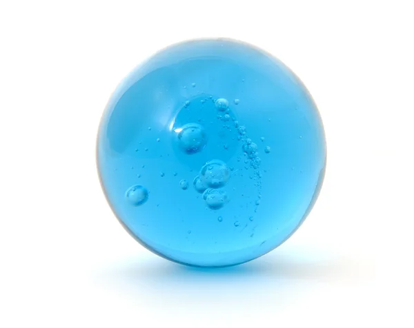 Большой голубой шарик — стоковое фото