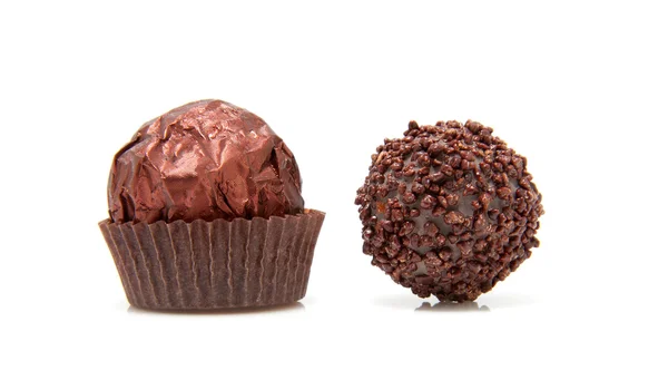Twee chocolade bonbons — Stockfoto
