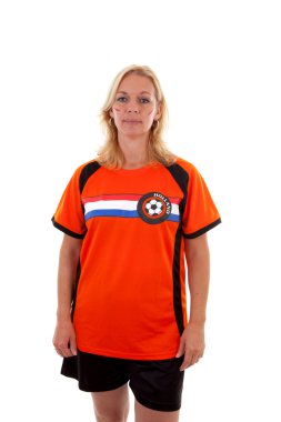 Dutch soccer supporter clipart