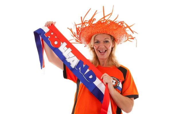 Tifoso olandese di calcio — Foto Stock