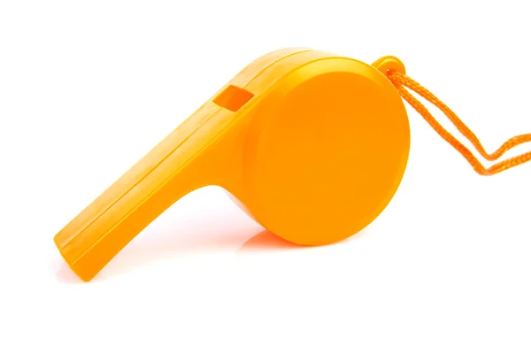 Orange soccer flute — Stock Photo, Image
