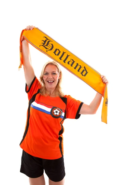Dutch soccer supporter — Stock Photo, Image