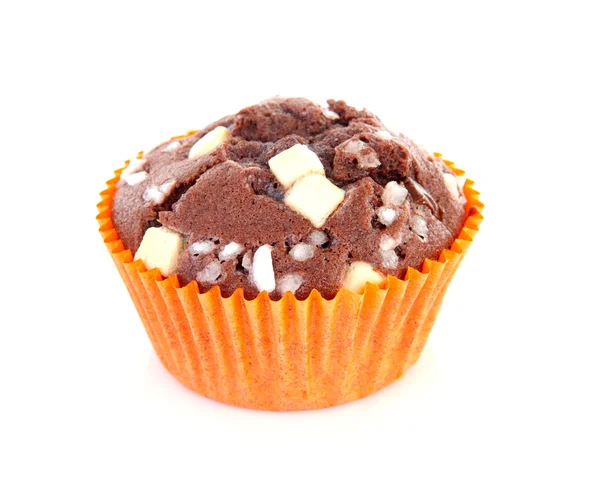 Bruin zelfgebakken cupcake — Stockfoto