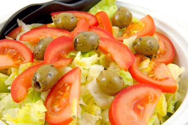 Ciotola con insalata fresca — Foto Stock