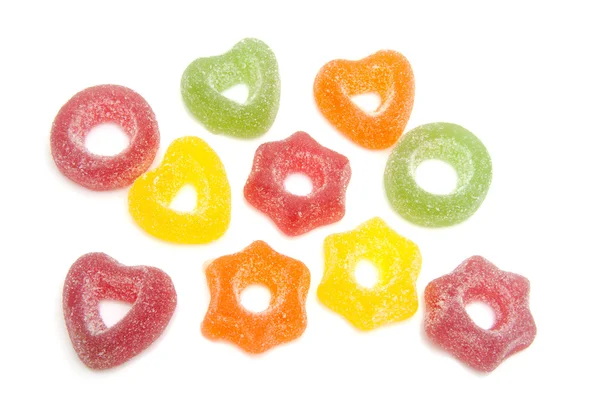 Colored candy with sugar — Stock Photo, Image