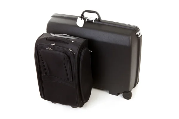 Δύο βαλίτσες μαύρο — Φωτογραφία Αρχείου