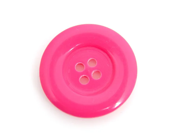 Closeup of pink clothing button — Stock Photo, Image
