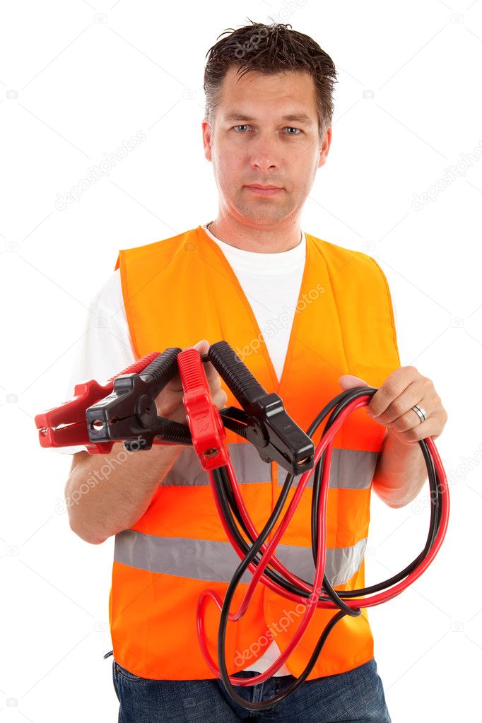 Man in safety vest
