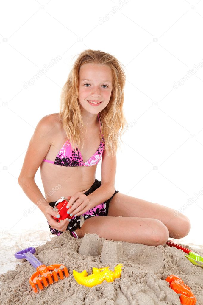 Young Girl On The Beach