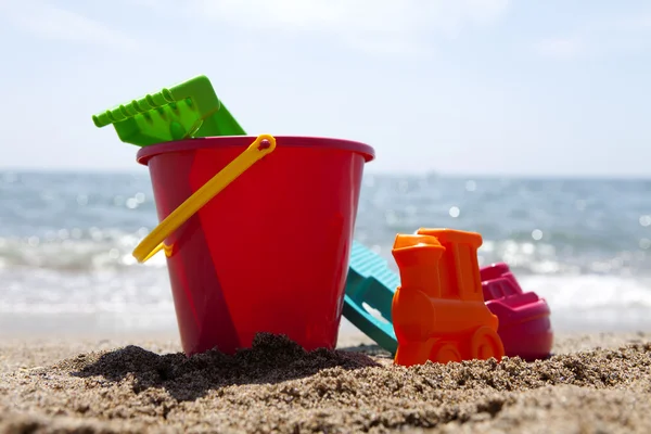 Plastik-Strandspielzeug — Stockfoto