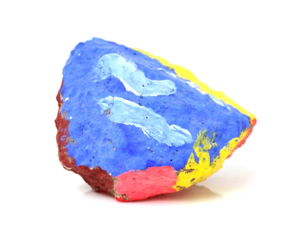 Pedra pintada — Fotografia de Stock