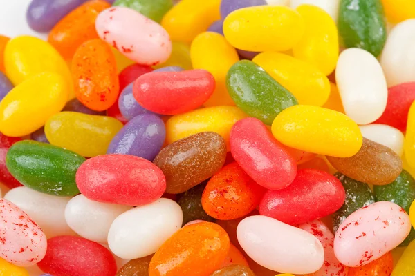 Pozadí barevné želé fazole sladkosti — Stock fotografie