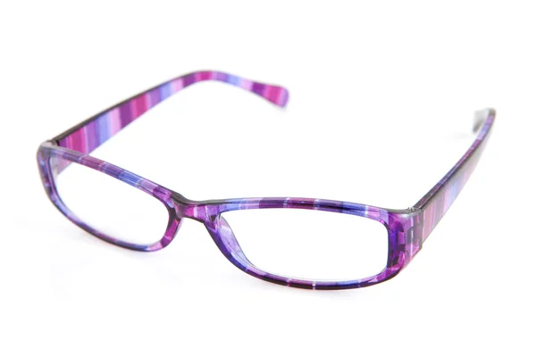 Lectura púrpura gafas — Foto de Stock