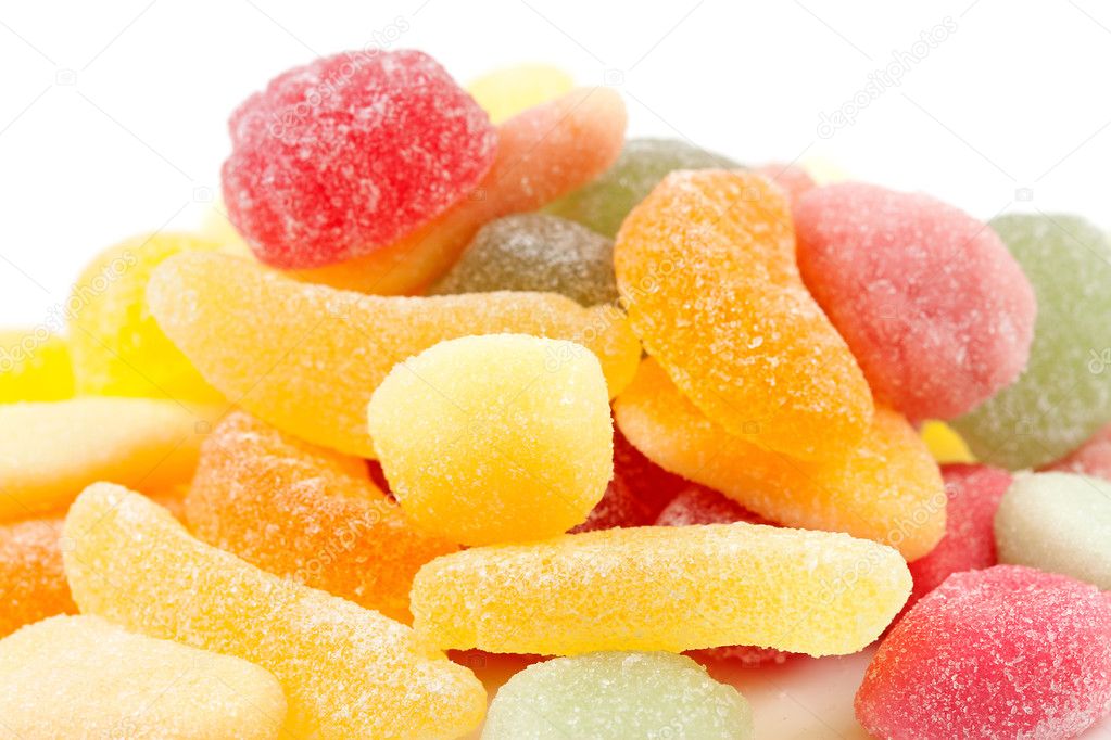 Pile of colorful sugar candy