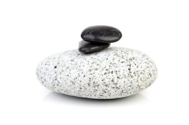 Big grey rock with little black ones clipart