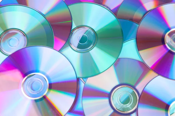 Bakgrund av CD-skivor — Stockfoto