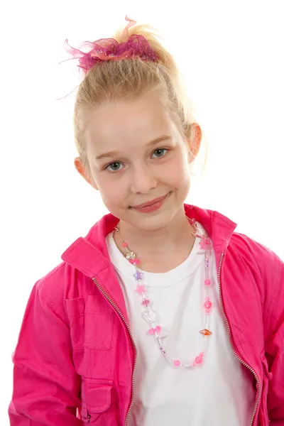 Portrait of a young blonde girl — Stock Photo, Image