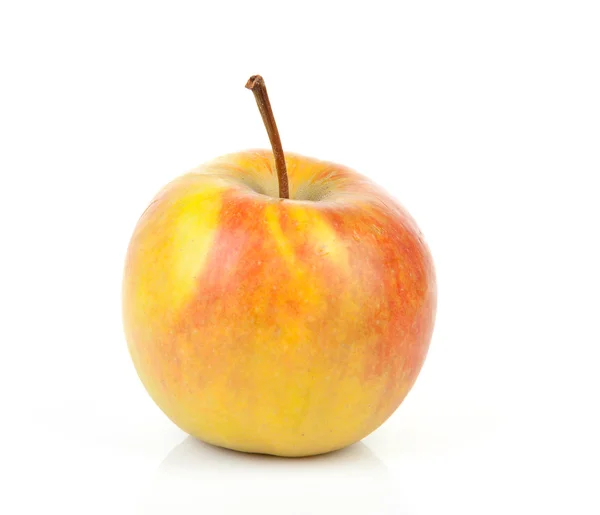 One yellow with red apple — Stock Photo, Image