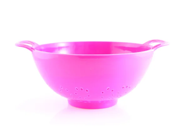 Colador rosa vacío —  Fotos de Stock