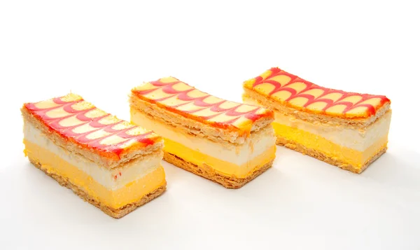 Tres deliciosos pasteles Tompouce —  Fotos de Stock