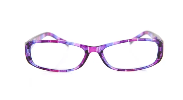 Lectura púrpura gafas — Foto de Stock