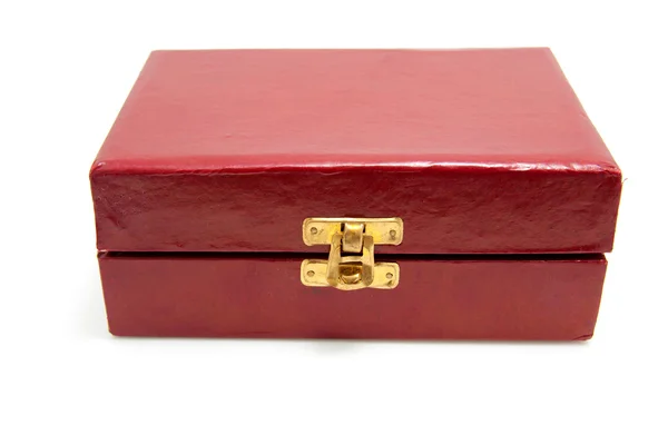 빨간 닫힌된 상자 — 스톡 사진