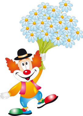 Clown vector clipart