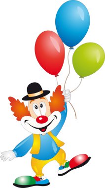 Clown vector clipart