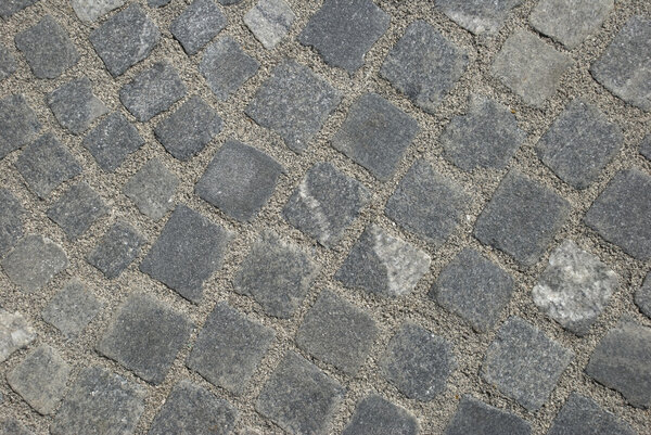 Granite pavement texture in old city center