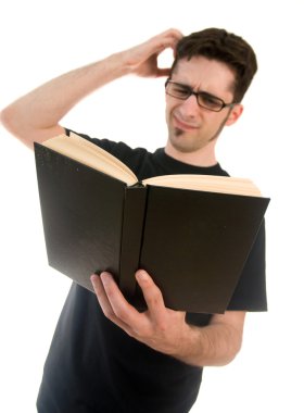 Confused Reader clipart