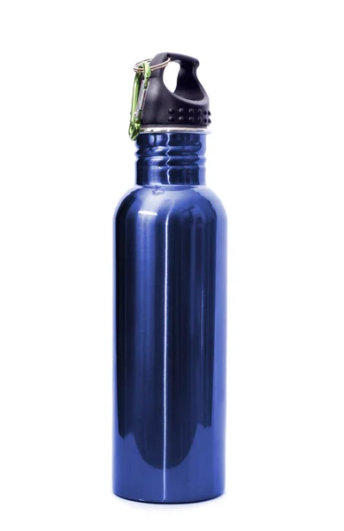 Yeniden kullanılabilir paslanmaz çelik su şişesi — Stok fotoğraf