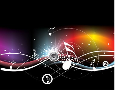 Music theme clipart